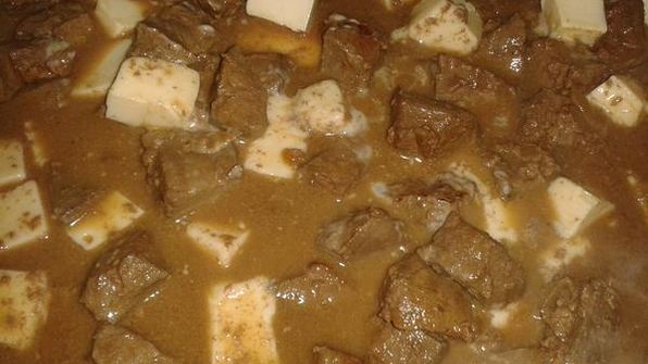 печенка в сырном соусе