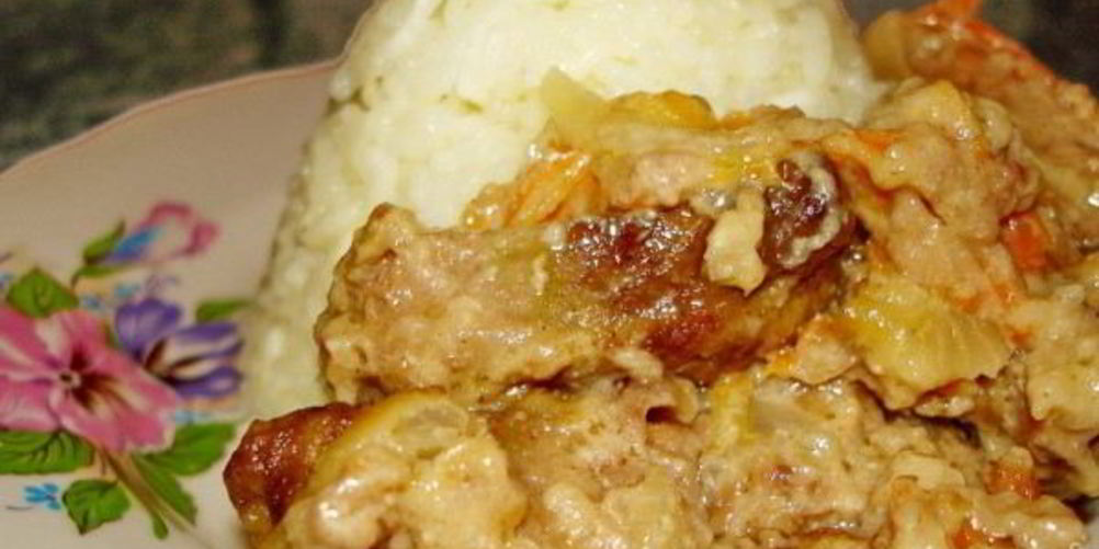 Рецепт свиная печень в сметане