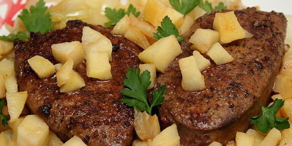 Рецепт телячья печенка по-берлински