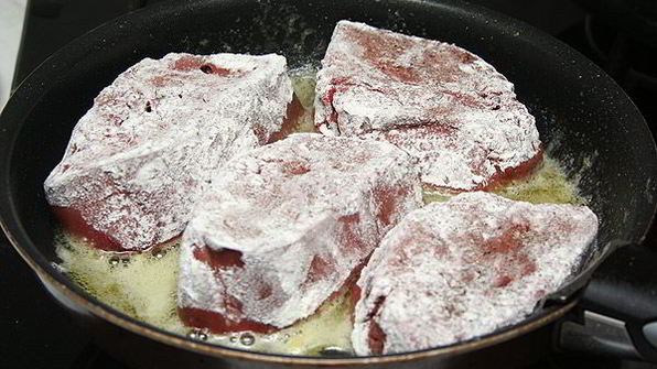 телячья печенка по-берлински