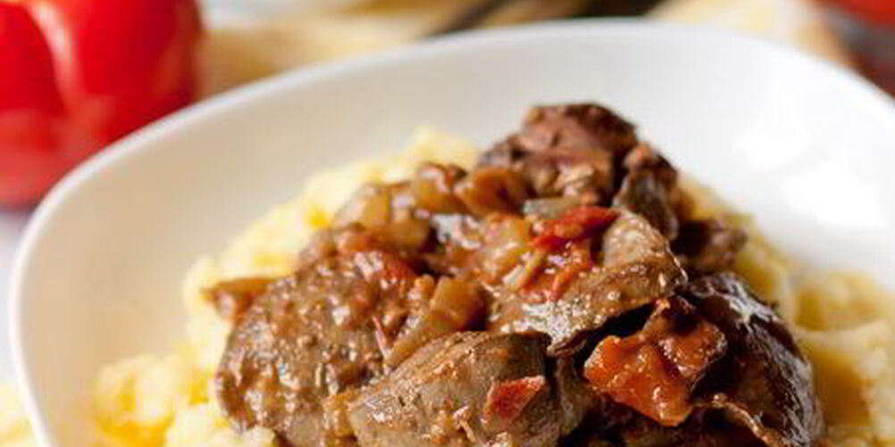 Рецепт утиная печень с томатами и бальзамическим уксусом
