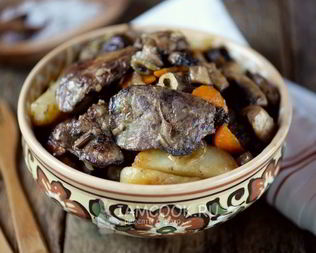 Жареная картошка с печенью