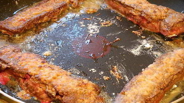 жареная печень с апельсинами