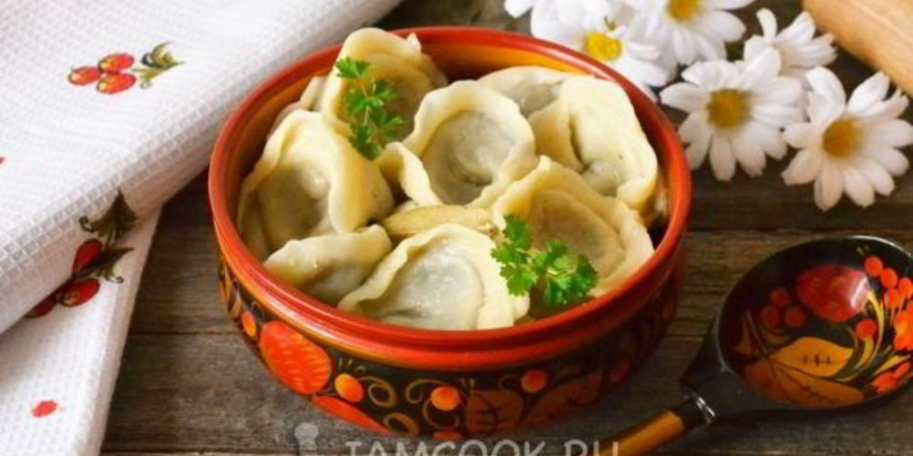 Рецепт пельмени с грибами