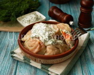 Пельмени с лососем