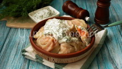 Пельмени с лососем