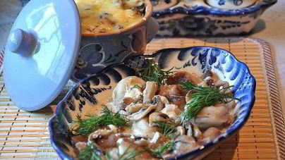 Пельмени в горшочках