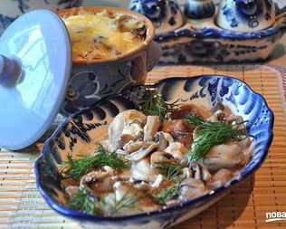 Пельмени в горшочках