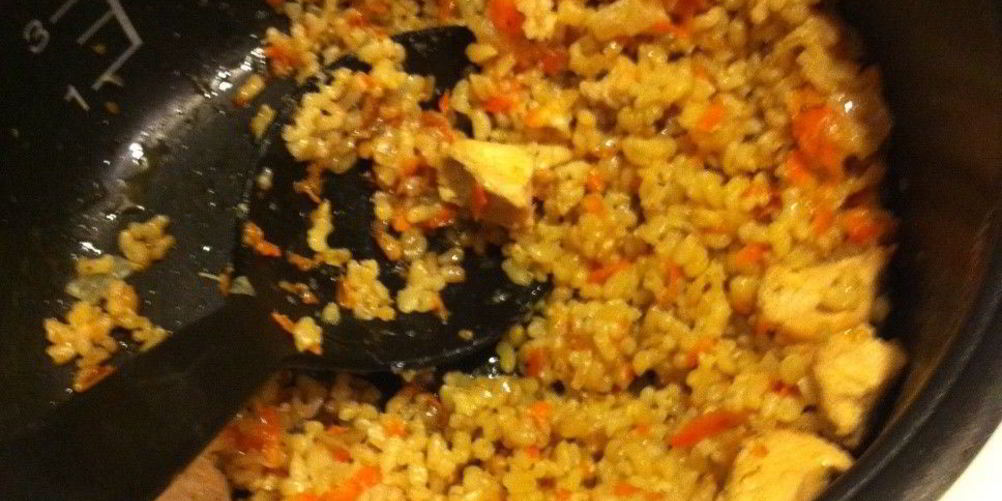 Рецепт ароматный плов с курицей в мультиварке