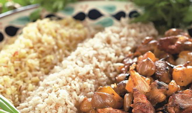 Азербайджанский плов с бараниной, тыквой и каштанами