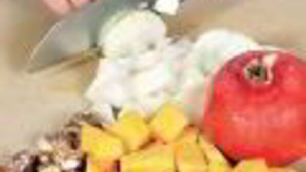 азербайджанский плов с бараниной, тыквой и каштанами