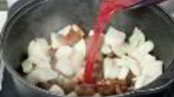 азербайджанский плов с бараниной, тыквой и каштанами