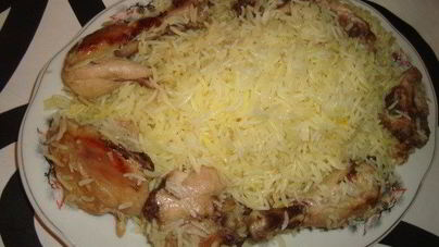 Азербайджанский плов с курицей