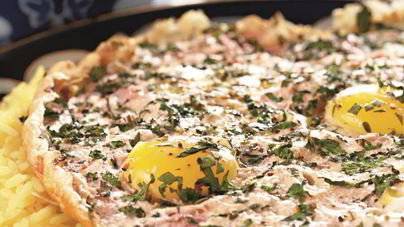 Азербайджанский яичный плов