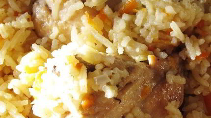 Быстрый плов с курицей