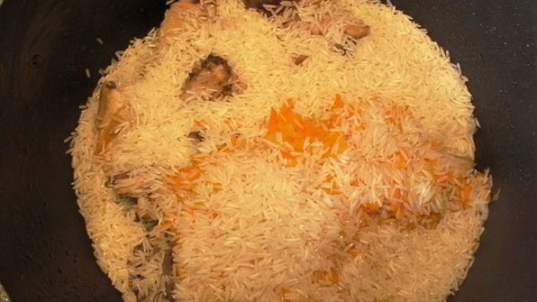 быстрый плов с курицей