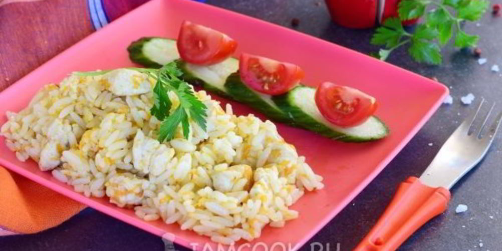 Рецепт детский плов с курицей