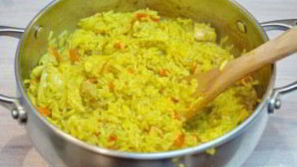 острый плов с курицей