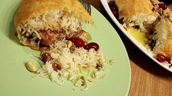 откидной плов с курицей