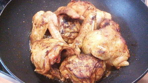 паэлья с курицей и морепродуктами