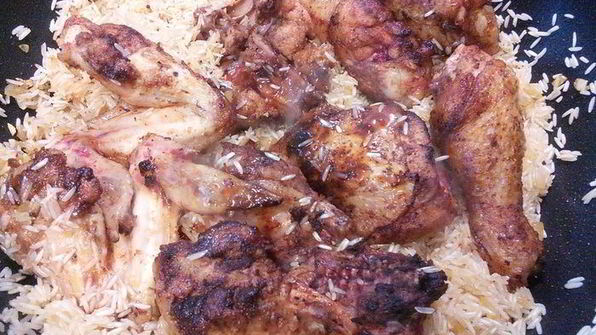 паэлья с курицей и морепродуктами