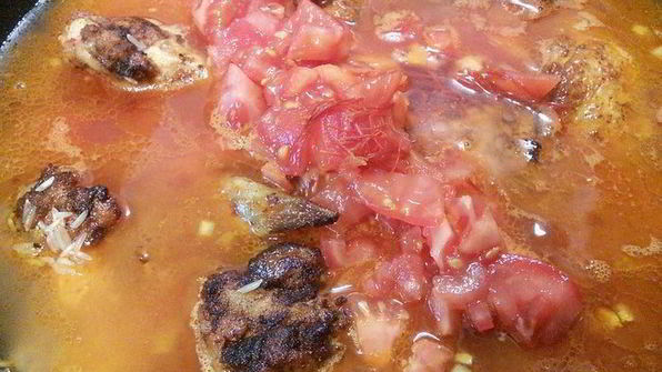 паэлья с курицей и морепродуктами