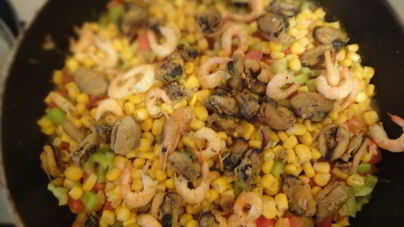 Паэлья с морепродуктами