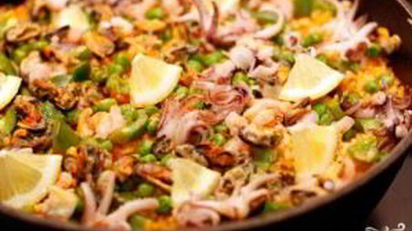 паэлья с морепродуктами