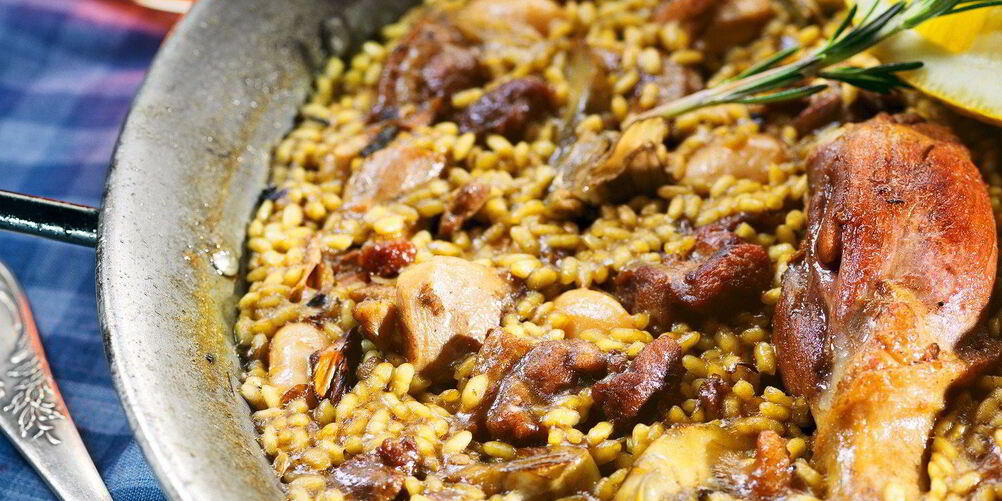 Рецепт паэлья с уткой и артишоками