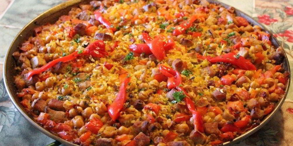 Рецепт паэлья со свининой