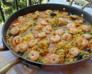 Паэлья в стиле Море и Земля