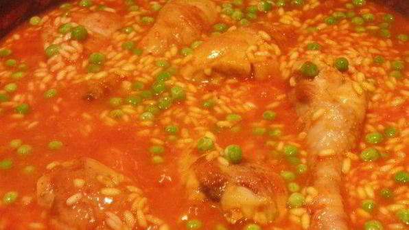 паэлья в стиле море и земля