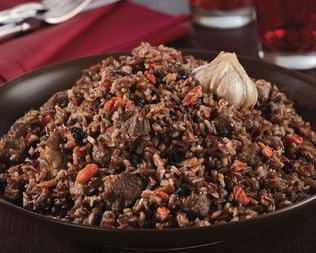 Плов из баранины с ягодами годжи