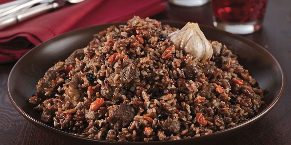 Рецепт плов из баранины с ягодами годжи