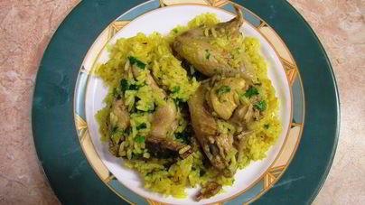 Плов из куриных крылышек