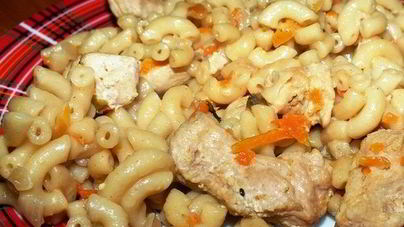 Плов из макарон