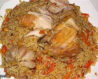 Плов из окорочков