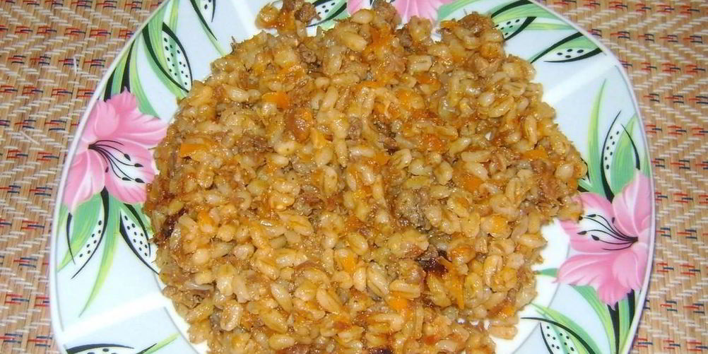 Рецепт плов из перловки в мультиварке