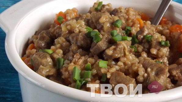 плов из пшеницы с говядиной