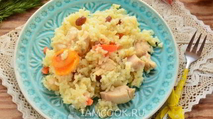 Плов по-азербайджански с курицей