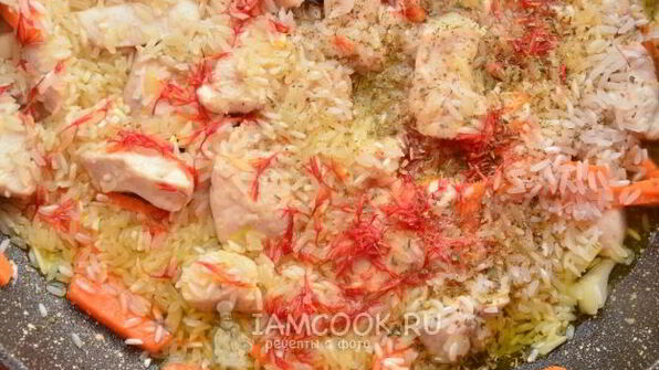 плов по-азербайджански с курицей