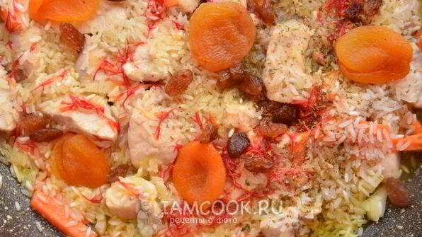 плов по-азербайджански с курицей