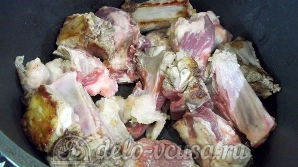 плов по-домашнему со свиными ребрами