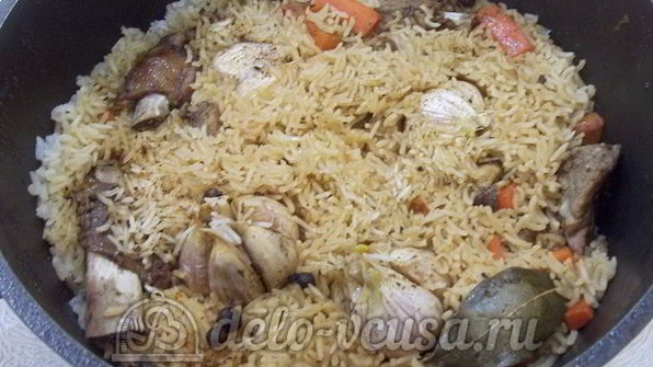 плов по-домашнему со свиными ребрами