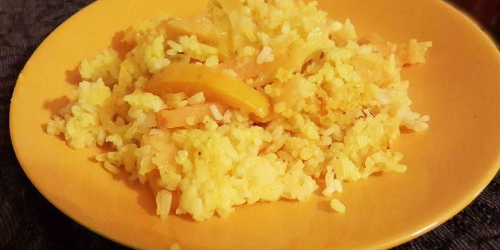 Рецепт плов с айвой