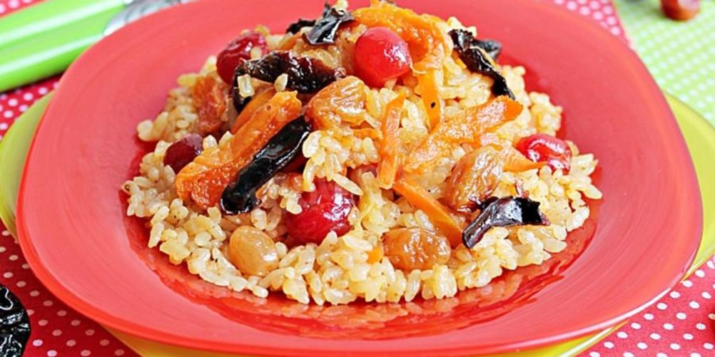 Рецепт плов с черносливом и изюмом