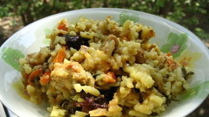 Плов с черносливом и курицей