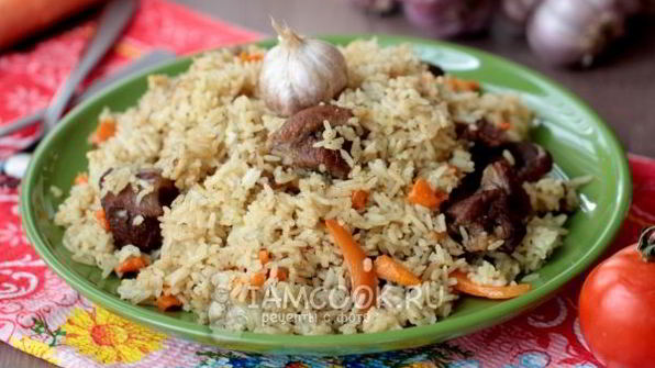 плов с говядиной в мультиварке