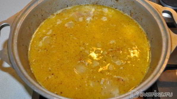 плов с копчеными ребрышками