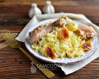 Плов с куриными ножками в мультиварке